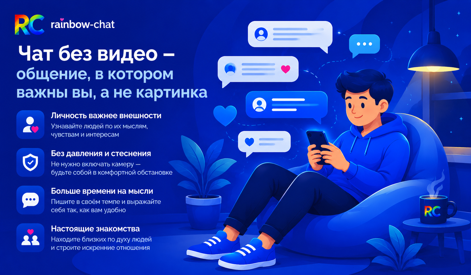 разговор в чате без видео